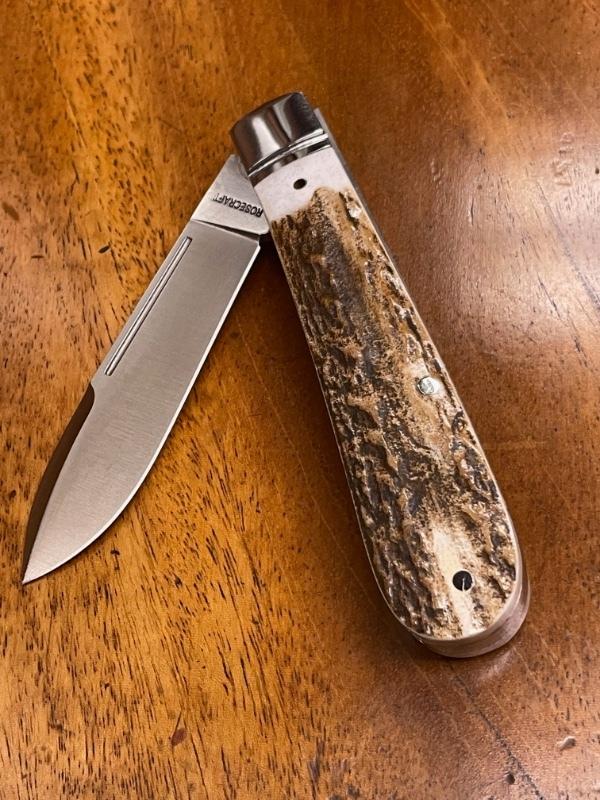 Rosecraft Blades Nolichucky Jack with Spearpoint Blade and Stag Covers