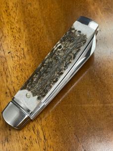 Rosecraft Sweetwater Creek Senator knife with Lambsfoot Blade and Stag Covers