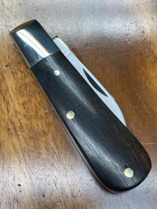 A Wright & Son 2-Blade Barlow with Clip Point and Pen blades and Ebony Covers
