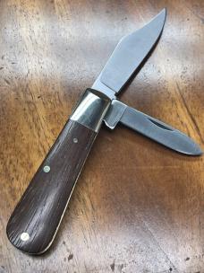 A Wright & Son Traditional 2-Blade Barlow with Clip-Pen blades and Rosewood Covers
