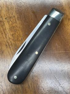 A Wright & Son 2-Blade English Jack Knife with Spear point and pen blades and Ebony Covers