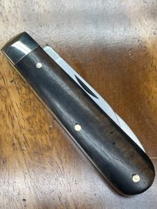 A Wright & Son 2-Blade English Jack Knife with Spear point and pen blades and Ebony Covers