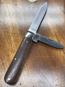 A Wright & Son 2-Blade English Jack with Spearpoint and Pen Blades and Rosewood Covers