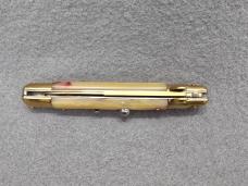 AKC ITALY LARGE STILETTO GOLDEN SWITCHBLADE AUTOMATIC KNIFE