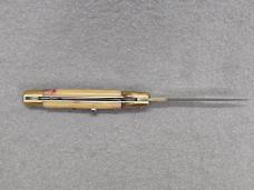 AKC ITALY LARGE STILETTO GOLDEN SWITCHBLADE AUTOMATIC KNIFE