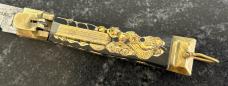 Rare Black Scale Bullfighter Lever Lock Switchblade Knife, Japan