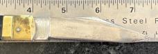 Rare Black Scale Bullfighter Lever Lock Switchblade Knife, Japan
