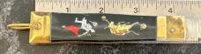 Rare Black Scale Bullfighter Lever Lock Switchblade Knife, Japan
