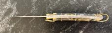Rare Black Scale Bullfighter Lever Lock Switchblade Knife, Japan