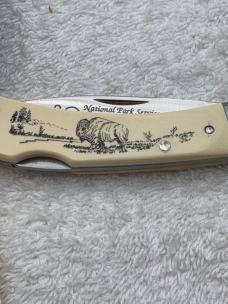 Schrade Cutlery 1991 National Park Service 75th Anniversary Commemorative Knife Made In USA