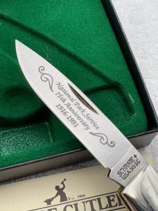 Schrade Cutlery 1991 National Park Service 75th Anniversary Commemorative Knife Made In USA
