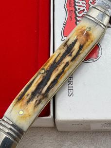 Vintage Winchester 1998 Trade Mark 10034-S Med Stag Handle Toothpick Knife New In Box 