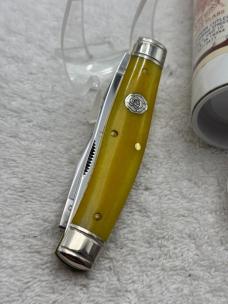 Great Eastern Cutlery Northfield UN-X-LD #81 Yellow Rose Bone Muskrat NIB USA