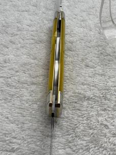 Great Eastern Cutlery Northfield UN-X-LD #81 Yellow Rose Bone Muskrat NIB USA
