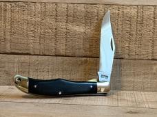 Schrade 125OT Folding Hunting Knife with Black Micarta Handles