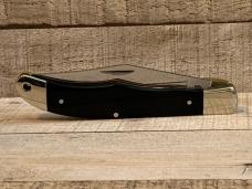 Schrade 125OT Folding Hunting Knife with Black Micarta Handles