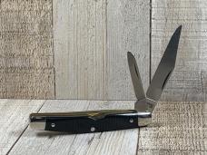 Schrade 33OT Middleman Jack Knife with Black Canvas Micarta Handles