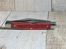 Schrade 33OT Middleman Jack Knife with Red Linen Micarta Handles