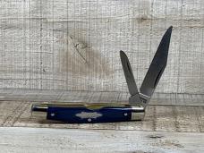 Schrade 33OT Middleman Jack Knife with Blue Micarta Handles