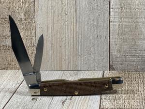 Schrade 33OT Middleman Jack Knife with OD Green Micarta Handles