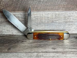 Camillus 23 Equal End Jack (Short Line Model) with Amber Winterbottom Bone Handles