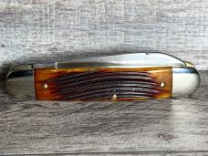 Camillus 23 Equal End Jack (Short Line Model) with Amber Winterbottom Bone Handles