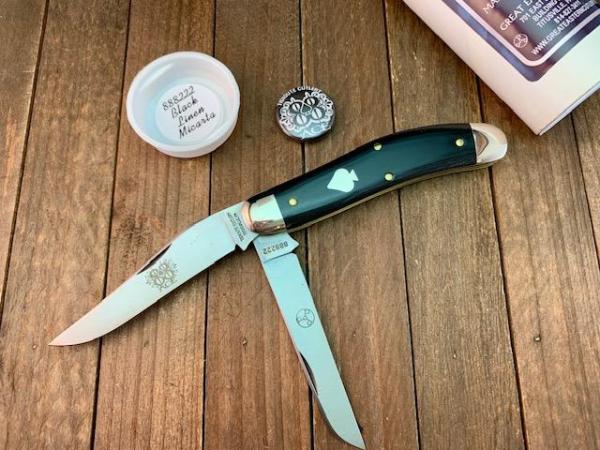Great Eastern Cutlery Tidioute 88 Bayou Trapper Black Linen Micarta 2022 Great Eastern Cutlery Tidioute 88 Bayou Trapper Black Linen Micarta 2022