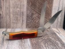 Schrade 25OT with Amber Sawcut Bone Handles
