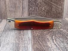 Schrade 25OT with Amber Sawcut Bone Handles