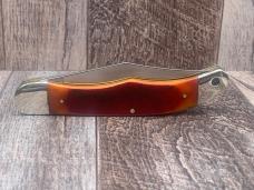 Schrade 25OT with Amber Sawcut Bone Handles