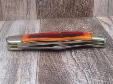 Schrade 25OT with Amber Sawcut Bone Handles