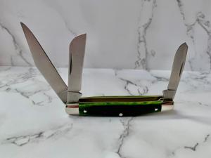 Schrade 34OT Middleman Jack with Smooth Hunter Green Bone Handles