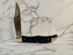 Schrade 125OT with Canyon Blue Richlite Handles and a New Blade