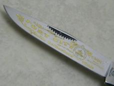 Fightn Rooster Germany Pearl 3 Blade Trapper Knife 1996 Fort City Knife Collectors Club 1 of 67