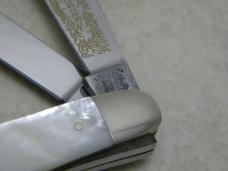 Fightn Rooster Germany Pearl "The Captain's Rooster" Large Stockman Knife 