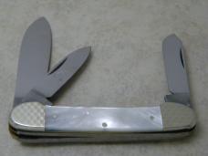 Fightn Rooster Germany Pearl "The Captain's Rooster" 3 Blade Canoe Knife 