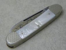 Fightn Rooster Germany Pearl "The Captain's Rooster" 3 Blade Canoe Knife 