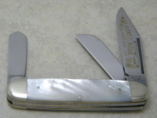 Fightn Rooster Germany Pearl Cigar Stockman Knife 1985 Flint River Knife Club 1 of 75 "PROTOTYPE"