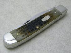 Case XX USA 3 Dot 1997 Green Bone 6254 Trapper Knife