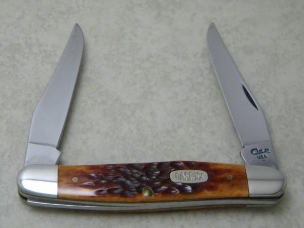 Case XX USA 2 Dot 1998 Pretty Bone Muskrat Knife