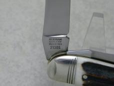 Hen and Rooster Bertram Cutlery Solingen Germany 1997 Stag 213-DS Sowbelly Tobacco Stockman Knife