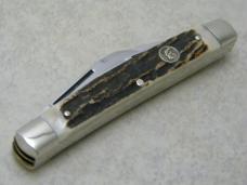 Hen and Rooster Bertram Cutlery Solingen Germany Stag 124-DS Congress Knife