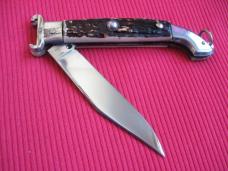 Vintage RARE MODEL Italian Shell Puller Switchblade Knife
