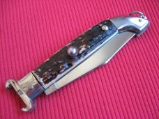 Vintage RARE MODEL Italian Shell Puller Switchblade Knife
