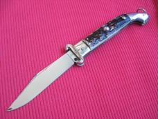 Vintage RARE MODEL Italian Shell Puller Switchblade Knife