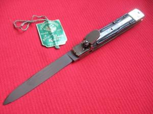 Vintage German WEIDMANNSHEIL Worm Grove Bone Leverlock Switchblade Knife