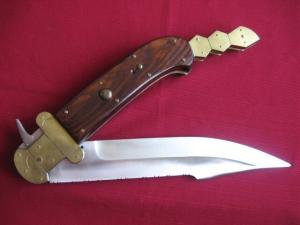RARE Giant CAMPOLIN Italian DISPLAY Fulcrum Release Switchblade Knife