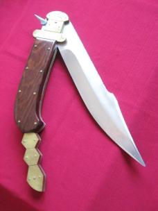 RARE Giant CAMPOLIN Italian DISPLAY Fulcrum Release Switchblade Knife