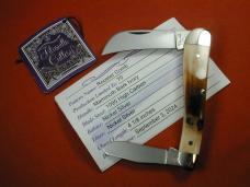 Titusville Cutlery Mammoth Ivory Bark Rooster Comb Farmer Knife Super Rare 1 of 70 COA USA Made 2024