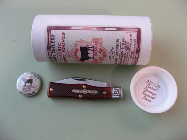 GEC TIDIOUTE 220124 MAGNUM BURNT ORANGE SAWCUT BONE 